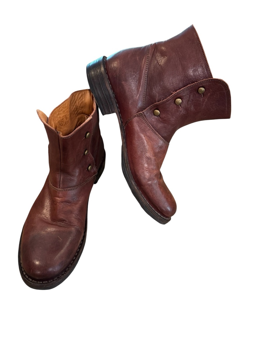 Fiorentini baker brown leather boots men’s 40